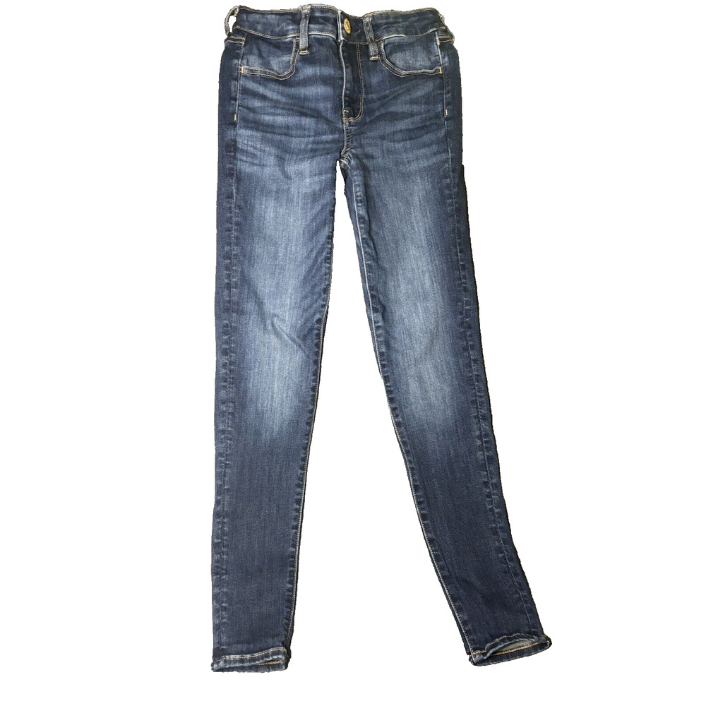 American Eagle Next Level Stretch Jeans, Women's Size 2, Blue Denim